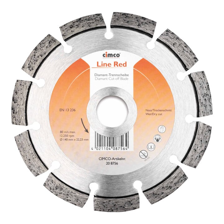 Cimco Disque de tronçonnage diamant D=140 mm 208756