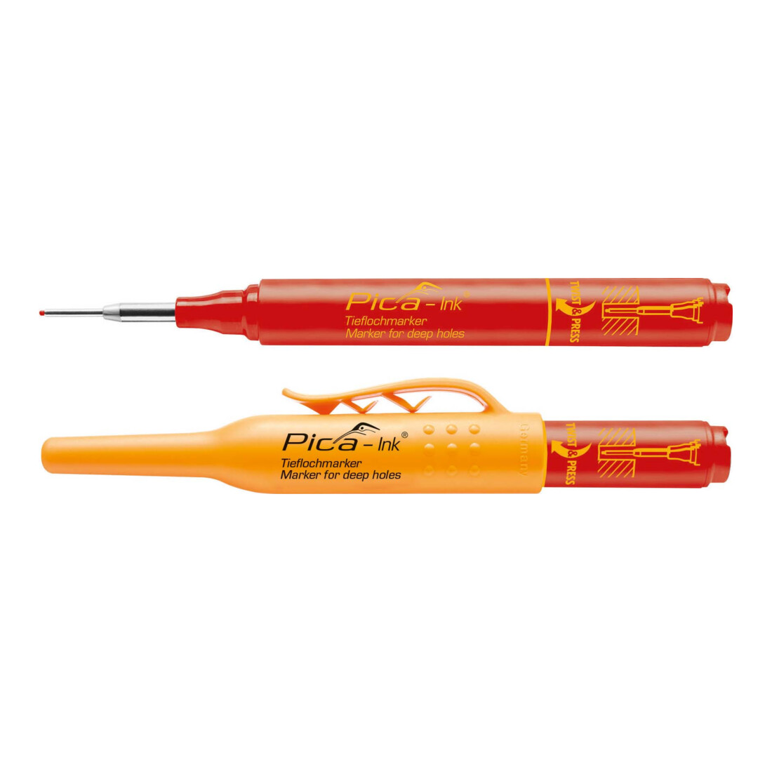 Cimco Marqueur de trou profond rouge 21 2187