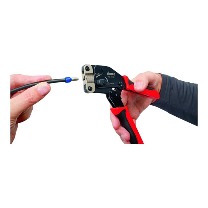 Cimco Pince à sertir frontale 0,5-16 mm², 122×23×291