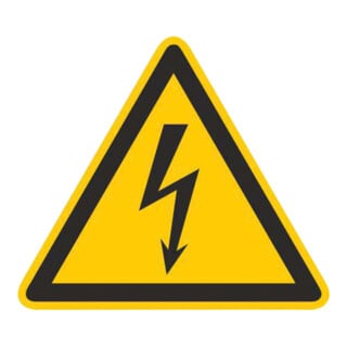 Cimco Plaque de signalisation tension électrique Gr. 100 × 100 × 1 182720