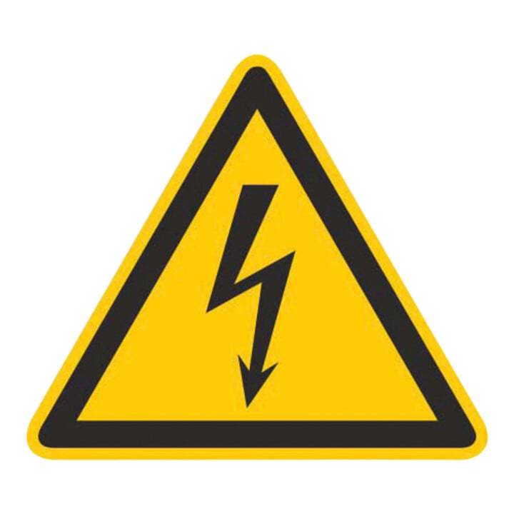 Cimco Plaque de signalisation tension électrique Gr. 100 × 100 × 1 182720