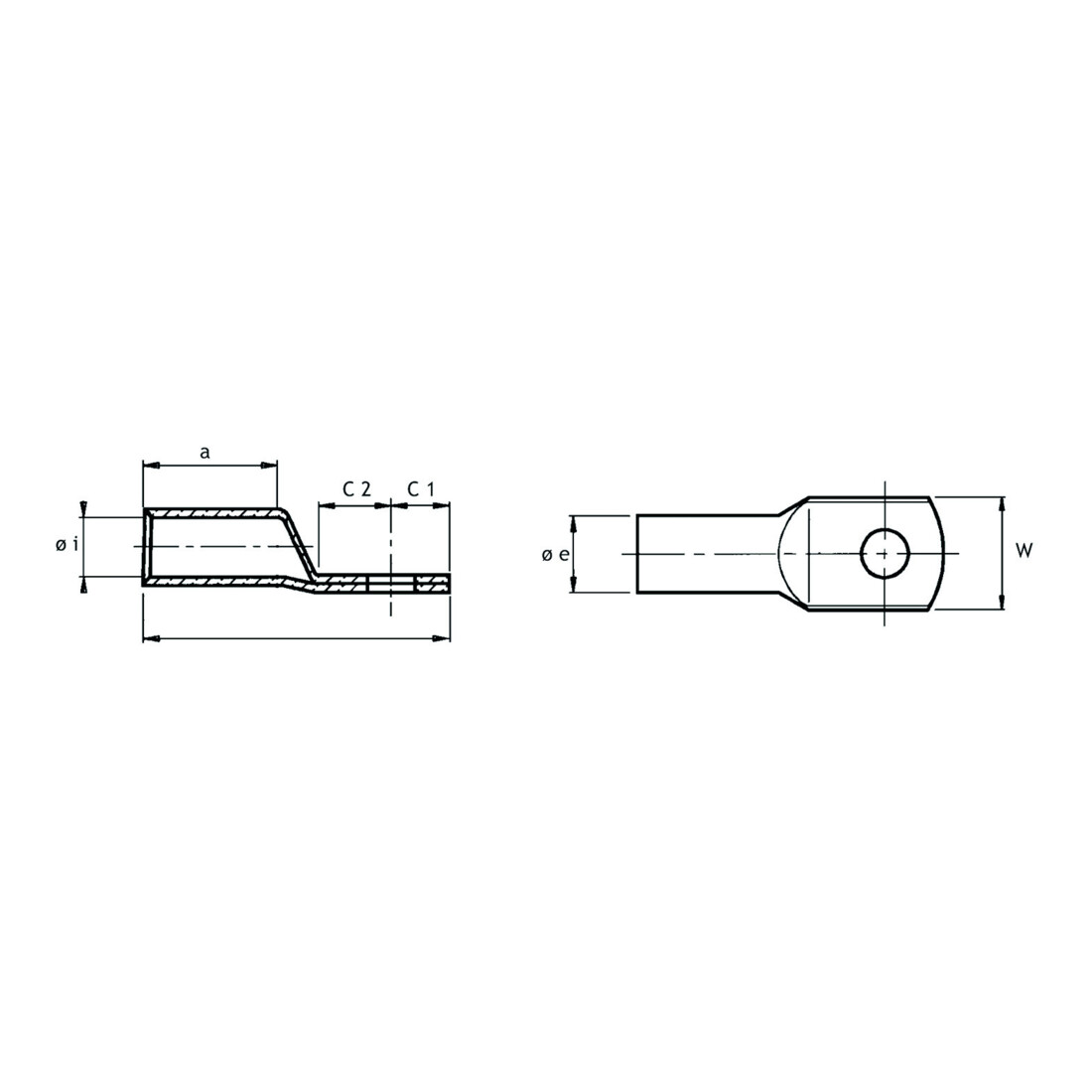 Cimco Presskabelschuh 25qmm M10 183511