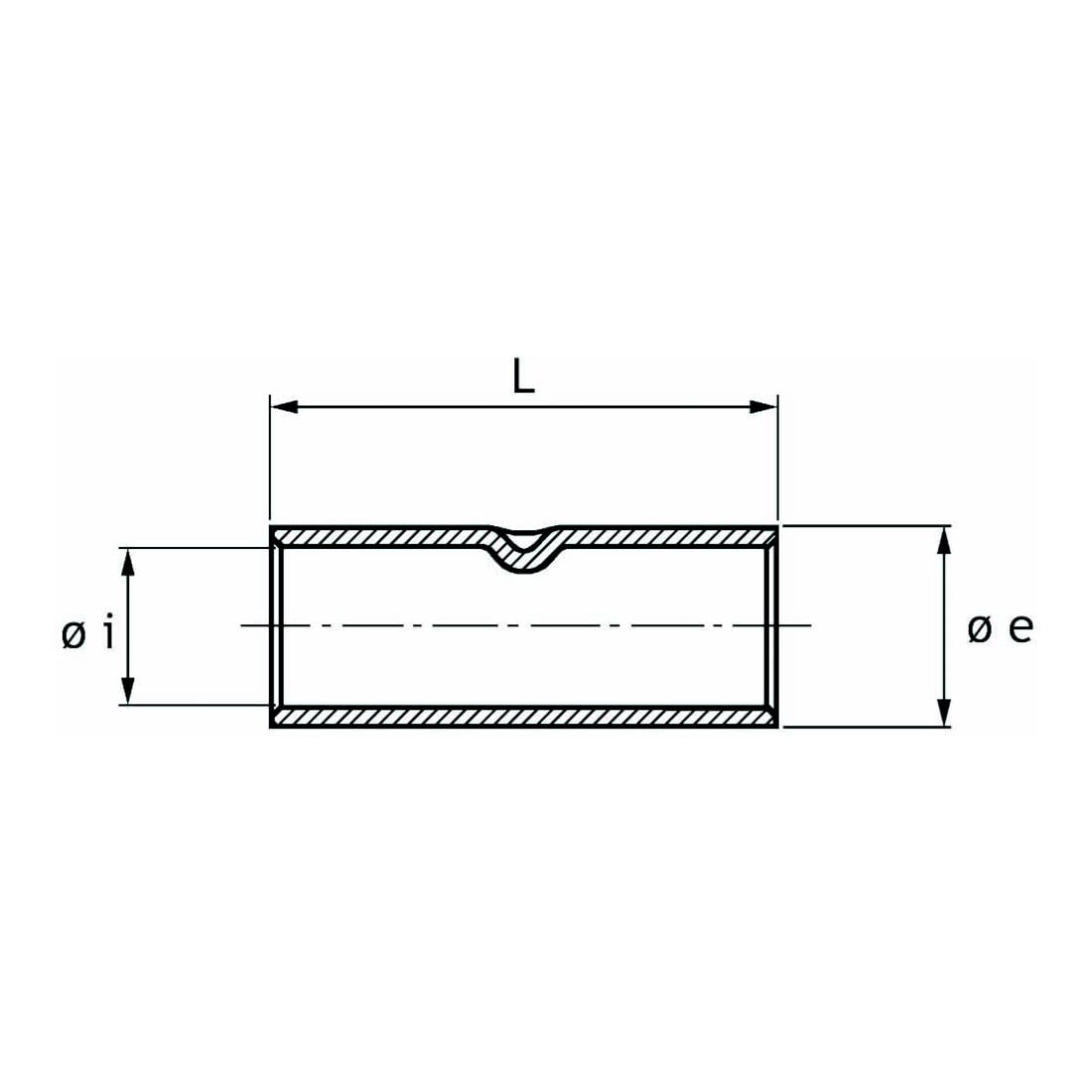 Cimco Pressverbinder 95qmm, Länge 70mm 183707
