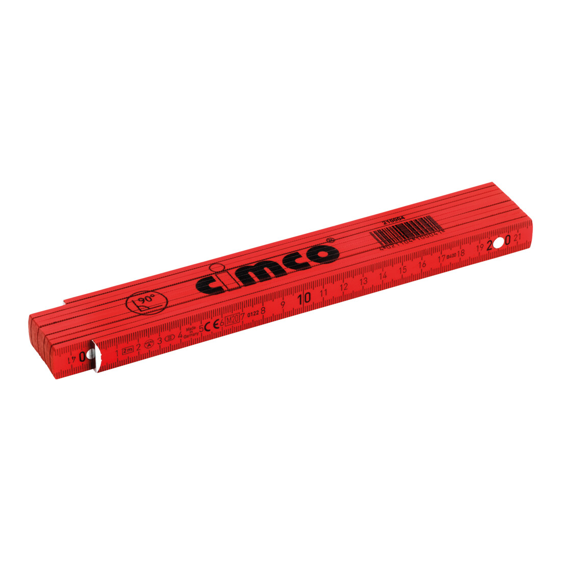 Cimco Règle à segments 2 m, bois 210004
