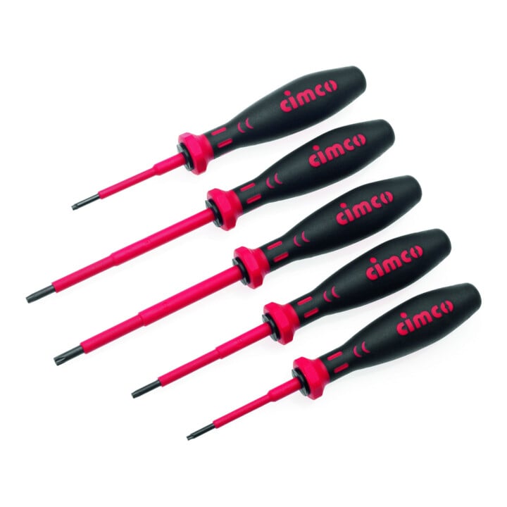 Cimco Set de tournevis ronds 2K VDE 6 pièces 117900