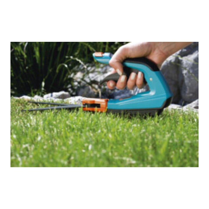 Cisaille à gazon Comfort GARDENA, orientable, carte d'information en 4 couleurs