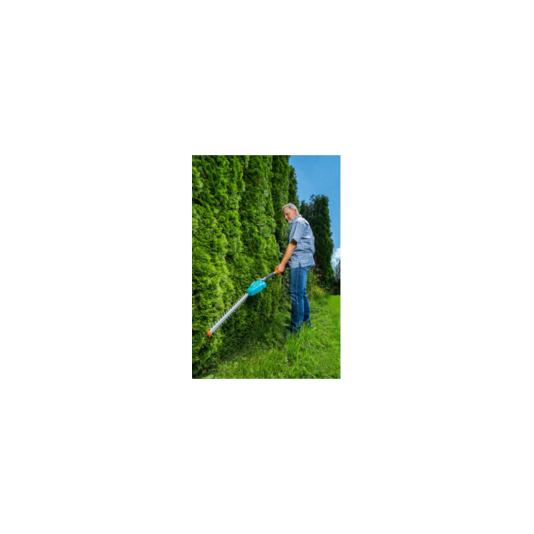 Cisaille à haies télescopique sans fil THS 42/18V P4A GARDENA Set Ready-To-Use