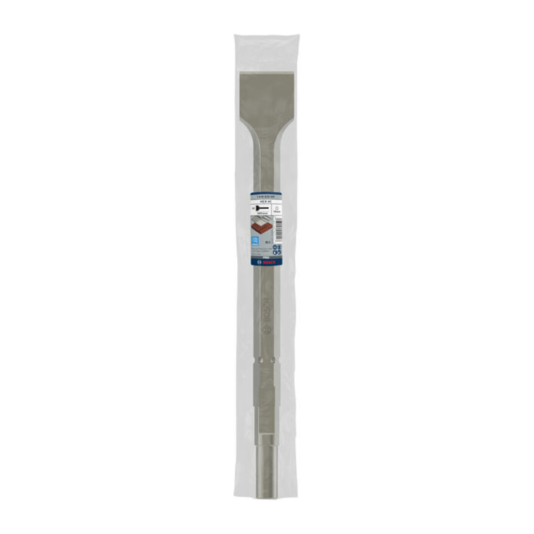 Ciseau à bêche Bosch à six pans creux avec collet tourné 400 x 50 mm