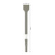 Ciseau à bêche Bosch à six pans creux avec collet tourné 400 x 50 mm-4