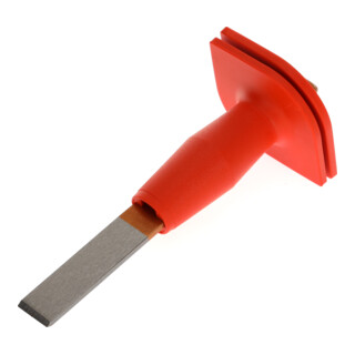 Ciseau à rainurer Gedore ovale plat, avec protège-mains 240x26x7 mm