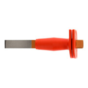 Ciseau à rainurer Gedore ovale plat, avec protège-mains 240x26x7 mm-4