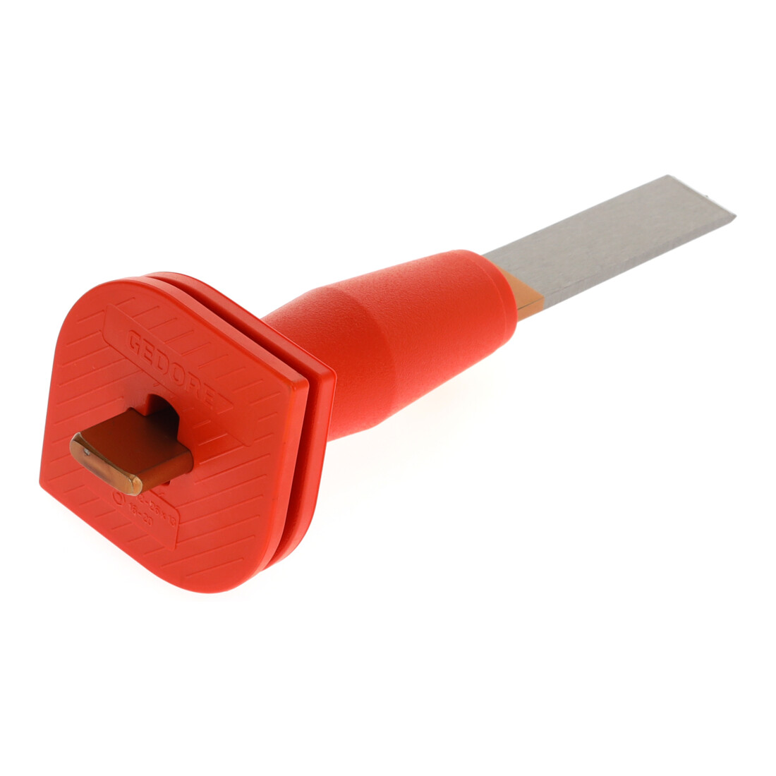 Ciseau à rainurer Gedore ovale plat, avec protège-mains 240x26x7 mm