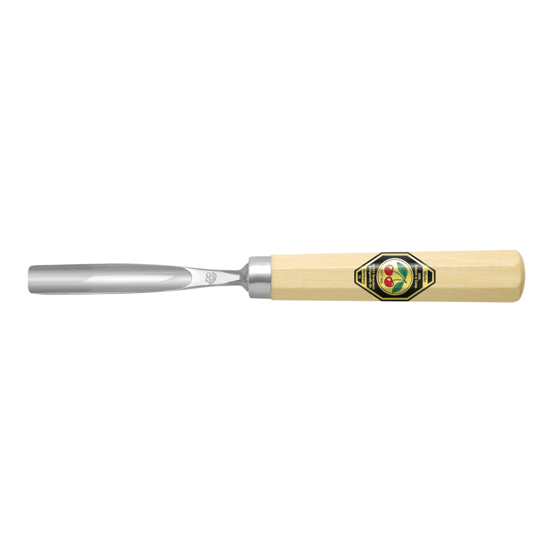 Burin Kirschen sculpté avec manche en hêtre blanc courbé avec creux central
