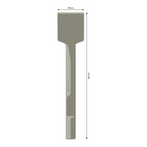 Burin à bêche Bosch avec support hexagonal de 28 mm 400 mm