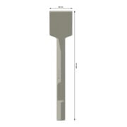 Burin à bêche Bosch avec support hexagonal de 28 mm 400 mm-4