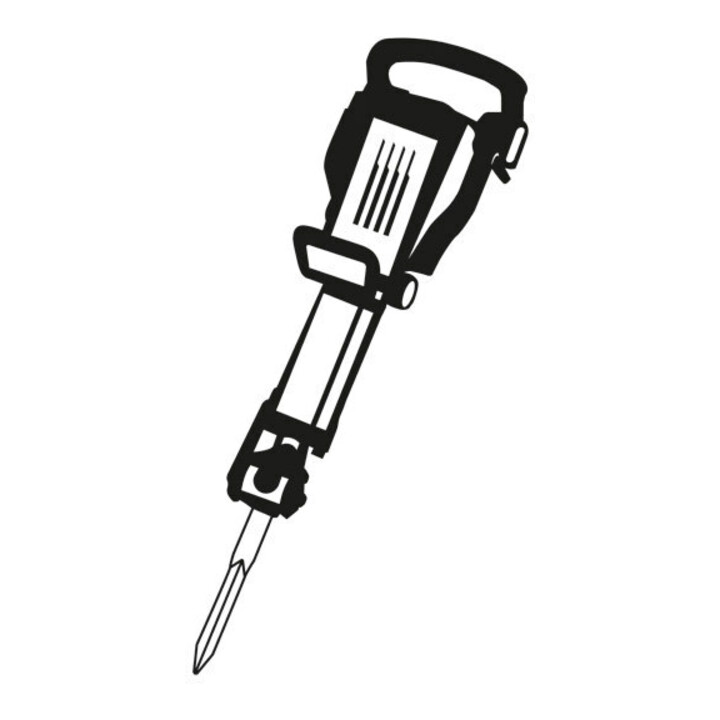 Ciseau bêche Bosch avec support SDS-max, 400 x 50 mm