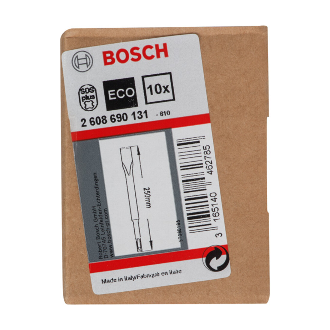 Ciseau plat Bosch avec support SDS-plus, 20 x 250 mm