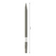 Ciseau pointu Bosch à six pans creux avec collet tourné 400 mm-4