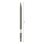 Ciseau pointu Bosch à six pans creux avec collet tourné 400 mm-4