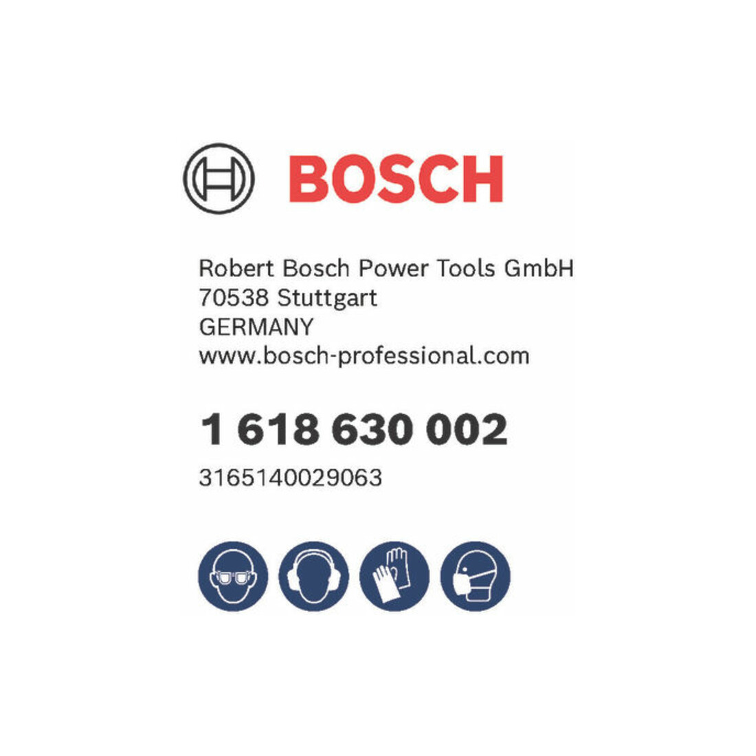Ciseau pointu Bosch à six pans creux avec collet tourné 400 mm