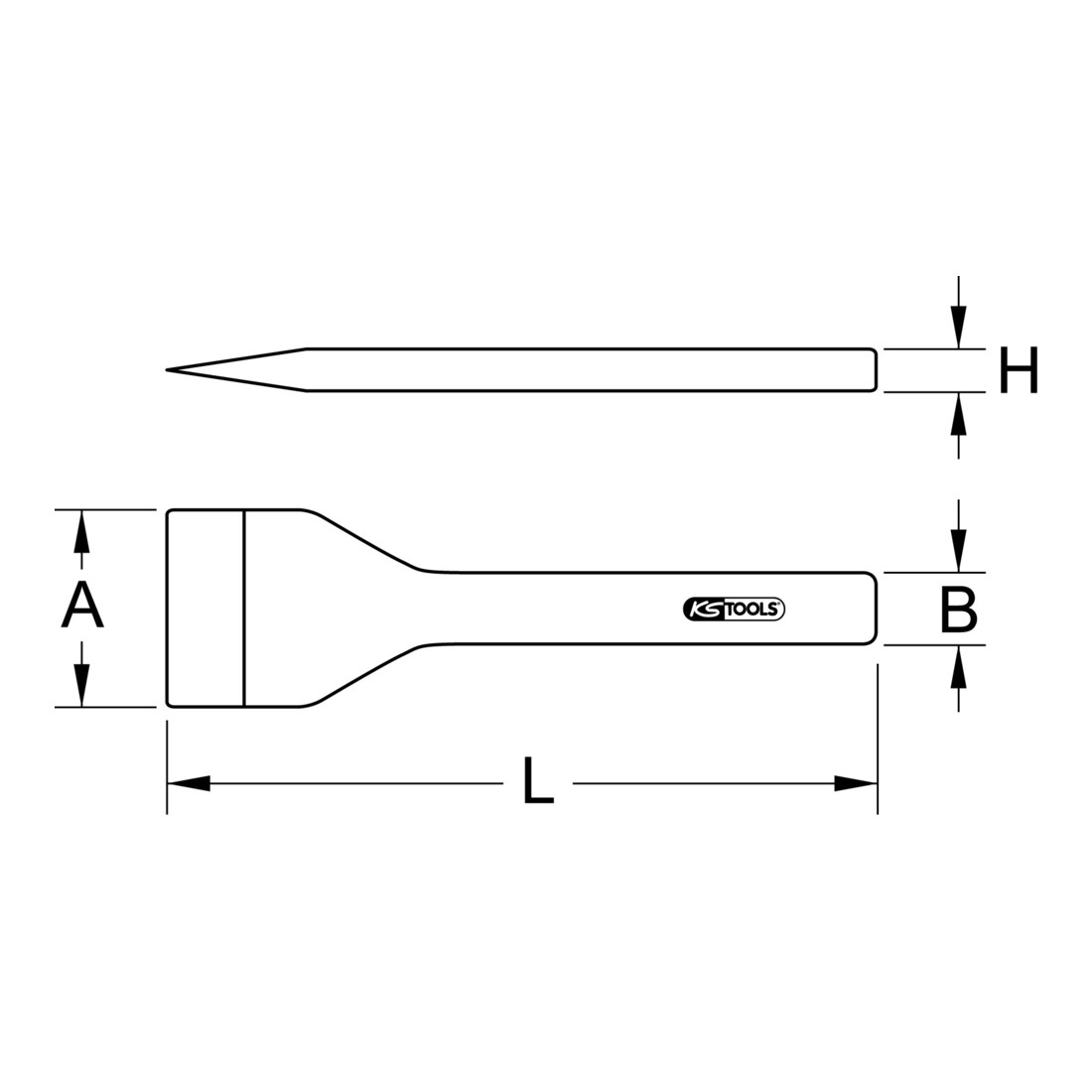 Ciseaux à brique KS Tools