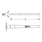 Outils KS BRONZEplus Burin de maçon BRONZEplus-3