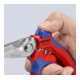 Ciseaux d'électricien Knipex avec poignée bimatière et coupe-fil, longueur totale : 160mm