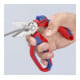 Ciseaux d'électricien Knipex avec poignée bimatière et coupe-fil, longueur totale : 160mm-5