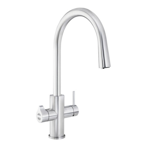 Clage Allround-Armatur Zip Celsius Arc AIO chromé brossé
