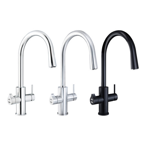 Clage Allround-Armatur Zip Celsius Arc AIO chromé brossé