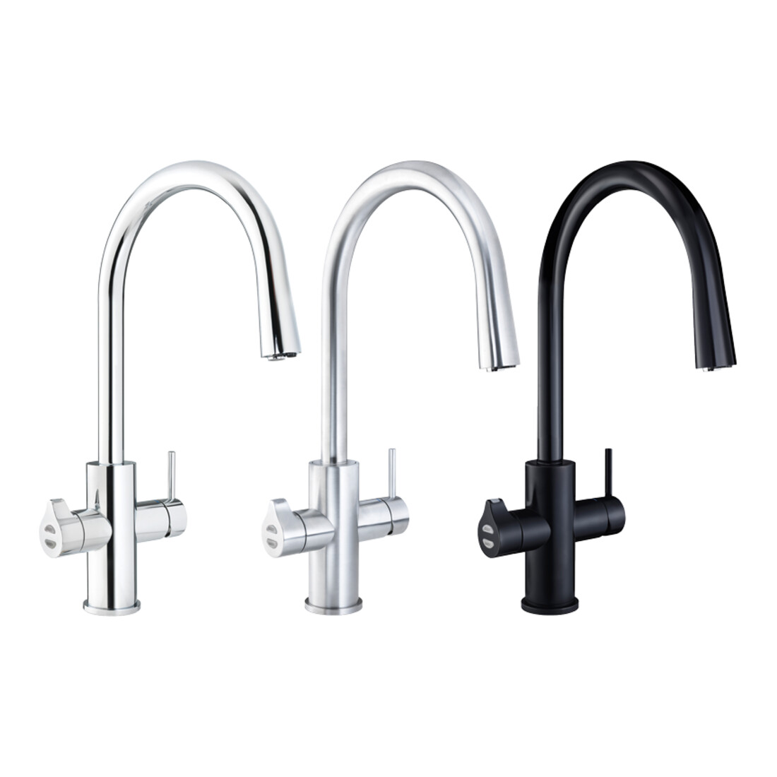 Clage Allround-Armatur Zip Celsius Arc AIO chromé brossé