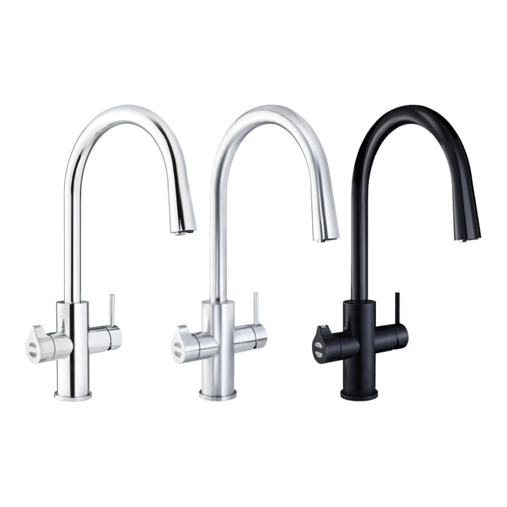 Clage Allround-Armatur Zip Celsius Arc AIO chromé brossé