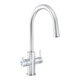 Clage Allround-Armatur Zip Celsius Arc AIO verchromt gebürstet-2