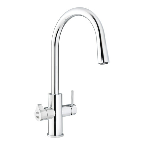 Clage Allround-Armatur Zip Celsius Arc AIO verchromt glänzend