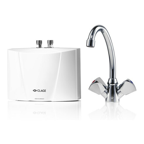 Clage Chauffe-eau instantané compact M3/SNM 3,5 kW, 230 V, 15 A, avec robinet 2 voies