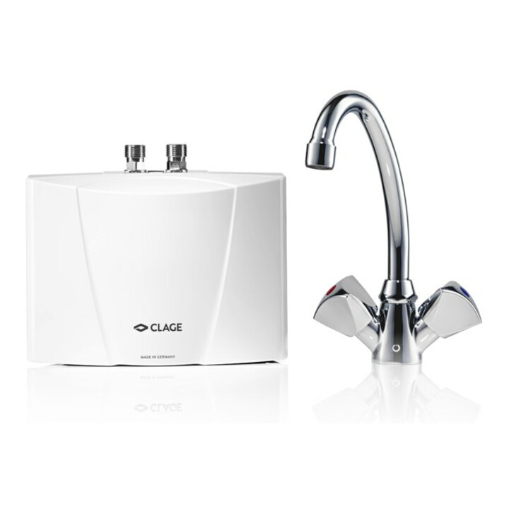 Clage Chauffe-eau instantané compact M3/SNM 3,5 kW, 230 V, 15 A, avec robinet 2 voies