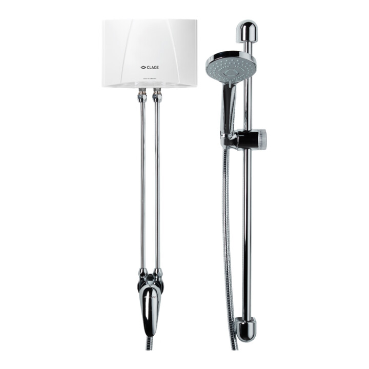Clage Chauffe-eau instantané compact Shower MBX6 5,7 kW, 220-240 V, 25 A, avec bras de douche