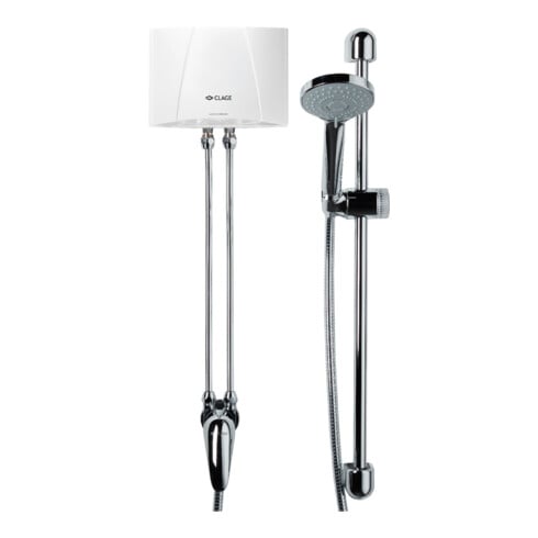 Clage Chauffe-eau instantané compact Shower MBX7 6,5 kW, 400 V, 16 A, avec bras de douche