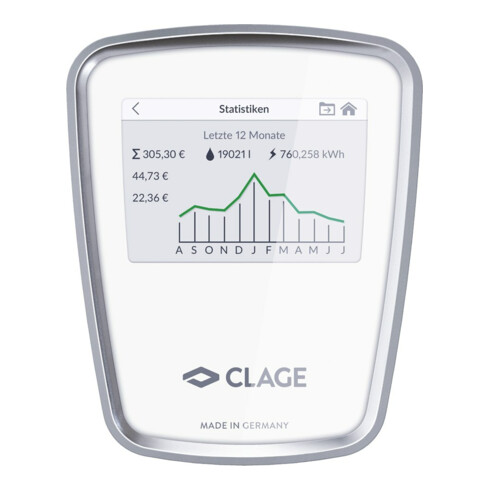 Clage Chauffe-eau instantané DSX Touch 18-27 kW, écran tactile, entièrement électronique