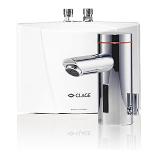 Clage Chauffe-eau instantané LUMINO MBX7 6,5 kW, 400 V, Fixe 16 A, avec robinet