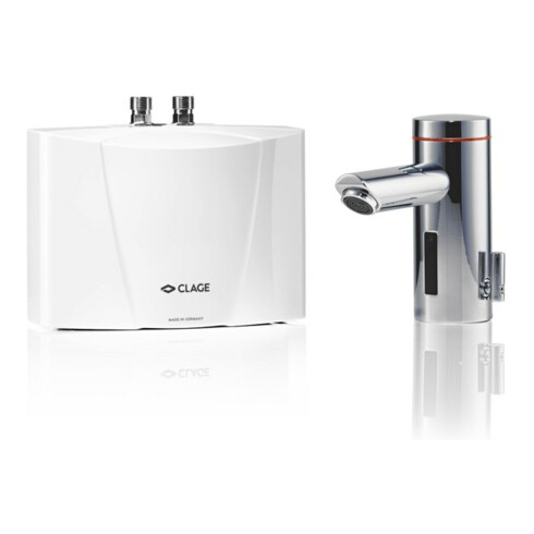 Clage Chauffe-eau instantané LUMINO MBX7 6,5 kW, 400 V, Fixe 16 A, avec robinet