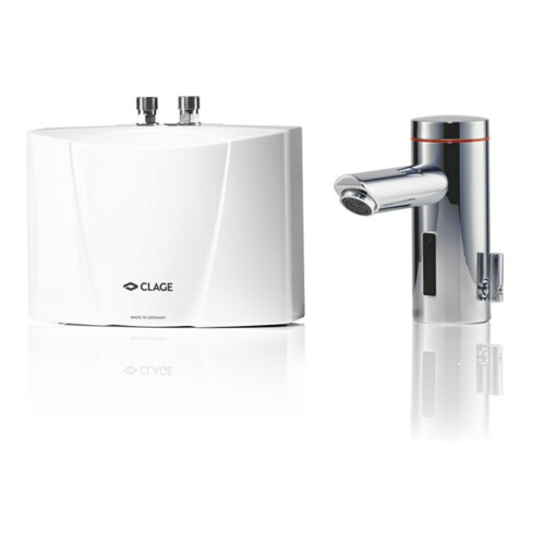 Clage Chauffe-eau instantané LUMINO MBX7 6,5 kW, 400 V, Fixe 16 A, avec robinet