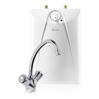 Clage Chauffe-eau S 5-U/SNT 5 l, 2 kW, 230 V, sous-évier, avec robinet 2-G