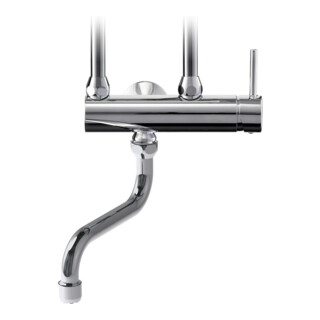Clage Einhebel-Übertischarmatur CSO swb Rohrausl 16cm, chr, m seitl. Hebel