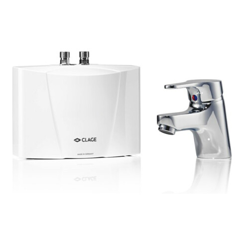 Clage Klein-Durchlauferhitzer M3/END 3,5 kW, 230 V, m St., m Einhebelmischer