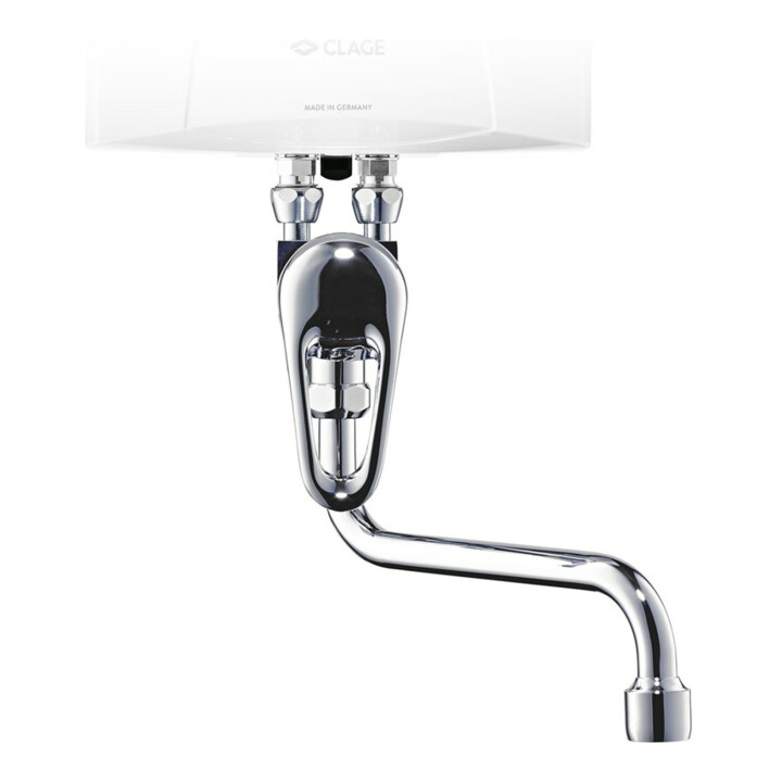 Clage Mitigeur monocommande mural SME chrome, avec bec pivotant 16 cm