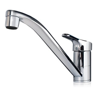 Clage Mitigeur monocommande pour évier EKM pivotant, bec 21 cm, chrome, sans pression