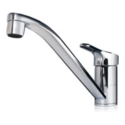 Clage Mitigeur monocommande pour évier EKM pivotant, bec 21 cm, chrome, sans pression