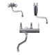 Clage Robinet monocommande sur évier CSO swb sortie 16 cm, chrome, avec levier latéral-4