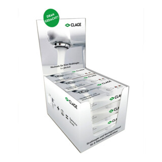 Clage Strahlregler-Tray mit 12 Strahlreglersets